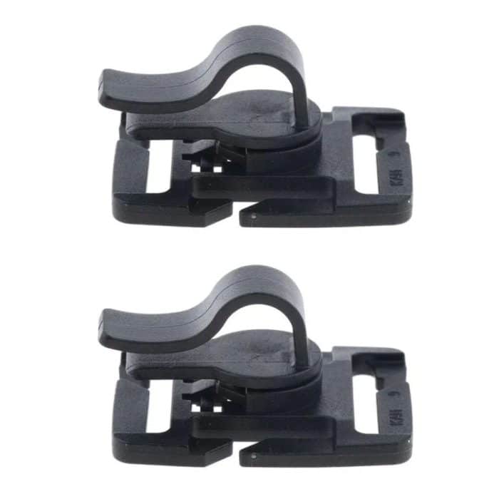 TBD0604886001A.jpg AOTU AT9005, 2 Stück, verstellbarer Wasserbeutel-Clip, 360 Grad drehbar, Outdoor-Rucksack-Zubehör, Trinkbeutel-Schlauch-Clip – Bild 1