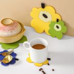 2 teile/satz Haushalt Blatt Wärmedämmung Matte Küche Hohe Temperatur Beständig Backen Tischsets, Green Small, Yellow Small, Blue Small, Green Large, Yellow Large, Blue Large – Bild 2