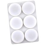6 Grids Runde Silikon Kuchen Formen Hause DIY Handgemachte Seife Form