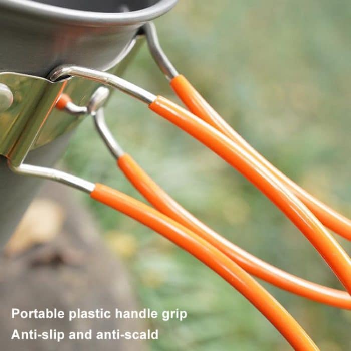 AOTU AT101 2 In 1 Outdoor Camping Kochgeschirr Picknick Tragbarer Topf – Bild 5