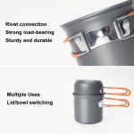 AOTU AT101 2 In 1 Outdoor Camping Kochgeschirr Picknick Tragbarer Topf – Bild 6