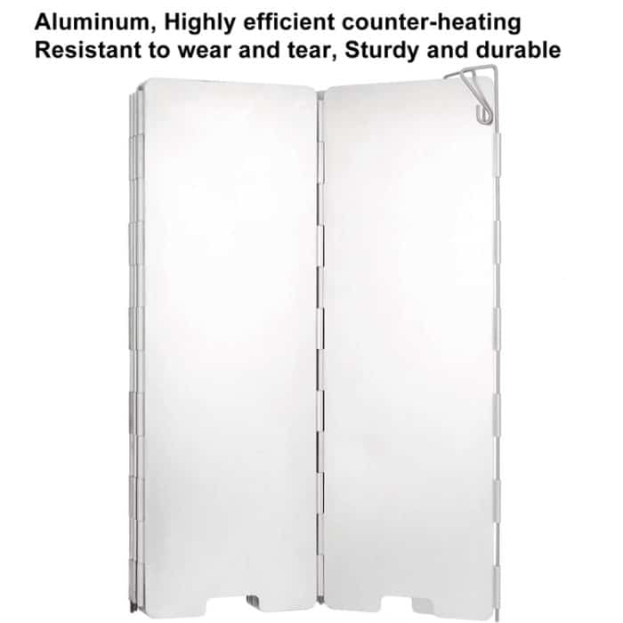 AOTU AT6344-1 10 teile/satz Outdoor Camping Mit Pins Aluminium Herd Windschutzscheibe – Bild 7