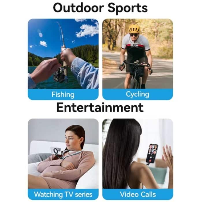 TELESIN MNM-002 Magsafe Magnetischer Saugnapf für Mobiltelefone zum Aufhängen am Hals, POV-Betrachtungswinkel, Lazy Stand – Bild 8