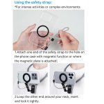 TELESIN MNM-002 Magsafe Magnetischer Saugnapf für Mobiltelefone zum Aufhängen am Hals, POV-Betrachtungswinkel, Lazy Stand – Bild 10