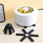 Verdickte, faltbare Verbrühschutz-Wärmedämmmatte, Tischset, Topfuntersetzer, Black – Bild 2