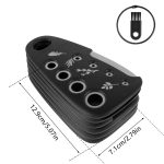 6 in 1 stapelbare Küchenhelfer Melonenschäler Kräuterhacker Knoblauchreibe Dosenöffner Pizzaschneider – Bild 3