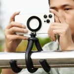 TELESIN P3-FM-02 Flexibles magnetisches Saug-Handy-Stativ Magsafe Octopus Desktop Feste Halterung – Bild 2