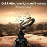 TELESIN P3-FM-02 Flexibles magnetisches Saug-Handy-Stativ Magsafe Octopus Desktop Feste Halterung – Bild 9