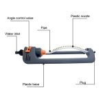 Automatischer Schwenk-Sprinkler, Garten-Rasenbewässerungsdüse, Gartensprinklerdüse, Automatic Swing Sprinkler (19 Holes) – Bild 4