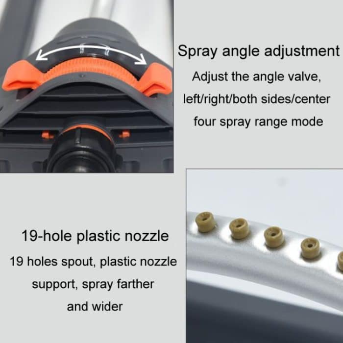 Automatischer Schwenk-Sprinkler, Garten-Rasenbewässerungsdüse, Gartensprinklerdüse, Automatic Swing Sprinkler (19 Holes) – Bild 5