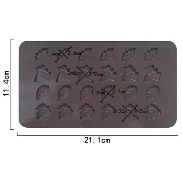 24 Grids Baum Blatt Silikon Schokolade Form DIY Handgemachte Seife Form – Bild 3