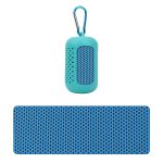 Sporthandtuch-Set für unterwegs, tragbar, schnelltrocknend, kaltes Handtuch mit Aufbewahrungstasche aus Silikonhülle, 30x80cm