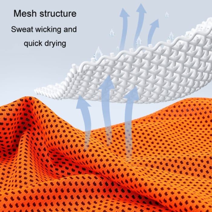 Sporthandtuch-Set für unterwegs, tragbar, schnelltrocknend, kaltes Handtuch mit Aufbewahrungstasche aus Silikonhülle, 30x80cm – Bild 6