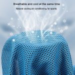 Sporthandtuch-Set für unterwegs, tragbar, schnelltrocknend, kaltes Handtuch mit Aufbewahrungstasche aus Silikonhülle, 30x90cm – Bild 8