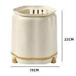 Rotierender Messerständer für die Küche, multifunktionales Besteckregal, All-in-One-Aufbewahrungsregal für Essstäbchen für den Haushalt – Bild 3