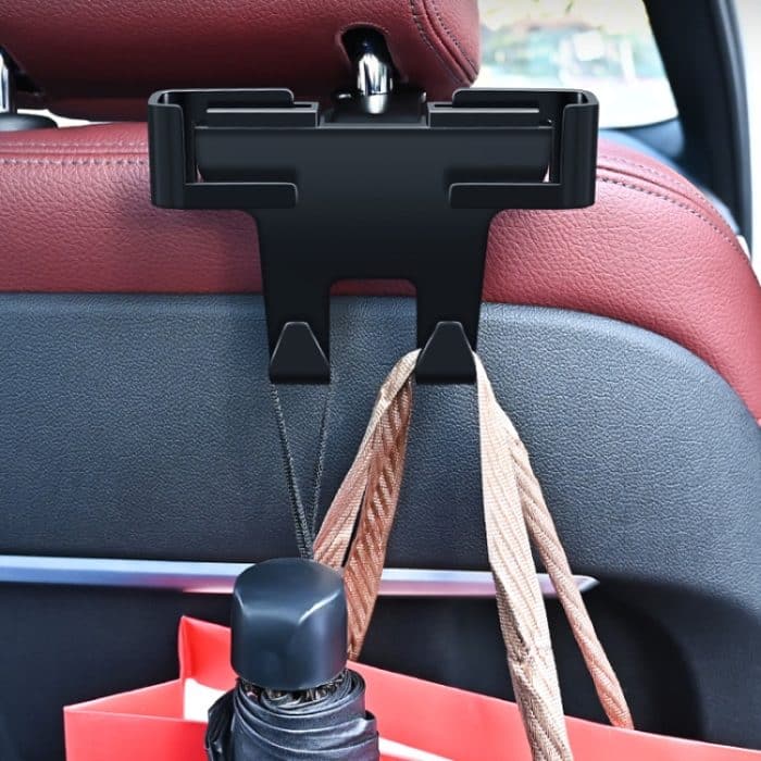 Auto Multifunktionaler Handyhalter Hinten Kopfstütze Aufbewahrungshaken – Bild 7