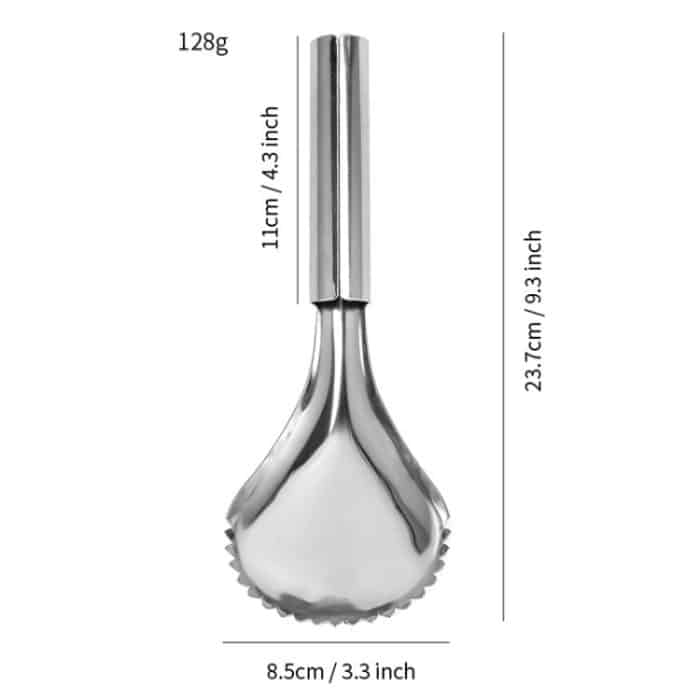 Edelstahl Kürbis Scooper Multi-funktionale Manuelle Corer Obst Fleisch Separator, Pumpkin Scooper – Bild 2
