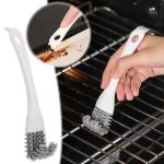 3 stücke 2-in-1 Küche Herd Reinigung Pinsel Schaufel Grill Rack Reinigung Pinsel, 2-in-1 BBQ Cleaning Brush – Bild 7