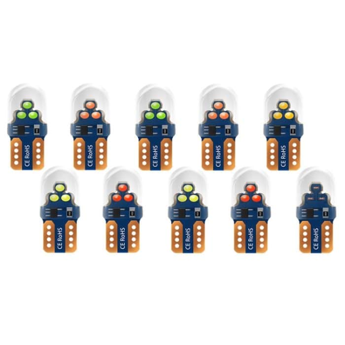 10 stücke W5W Breite Anzeige Licht Blinkende LED Kristall Kennzeichen Licht – Bild 1