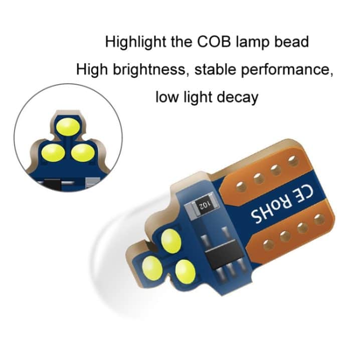 10 stücke W5W Breite Anzeige Licht Blinkende LED Kristall Kennzeichen Licht – Bild 3