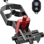 Tridaptor Digiscoping Adapter 3-Achsen Teleskop Telefonhalterung für Binokular Monokular Mikroskop, With Buetooth, Without Bluetooth