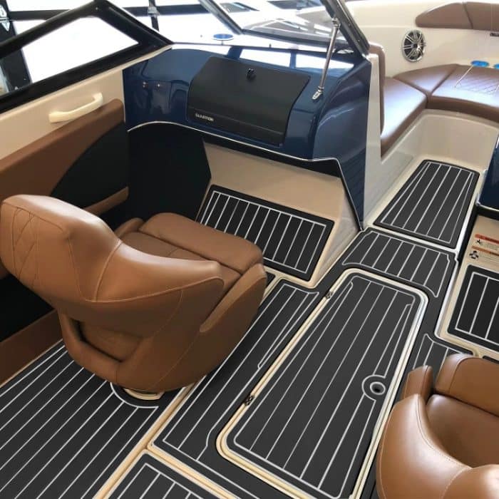 Yacht-Imitat-Teak-Anti-Rutsch-Deck-EVA-Matte, 240x60x0.6cm Black White, 240x90x0.6cm Black White, 240x45x0.6cm Black White – Bild 7