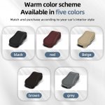 Auto Brillen Clip Auto Leder Magnetverschluss Sonnenbrille Aufbewahrungstasche – Bild 4