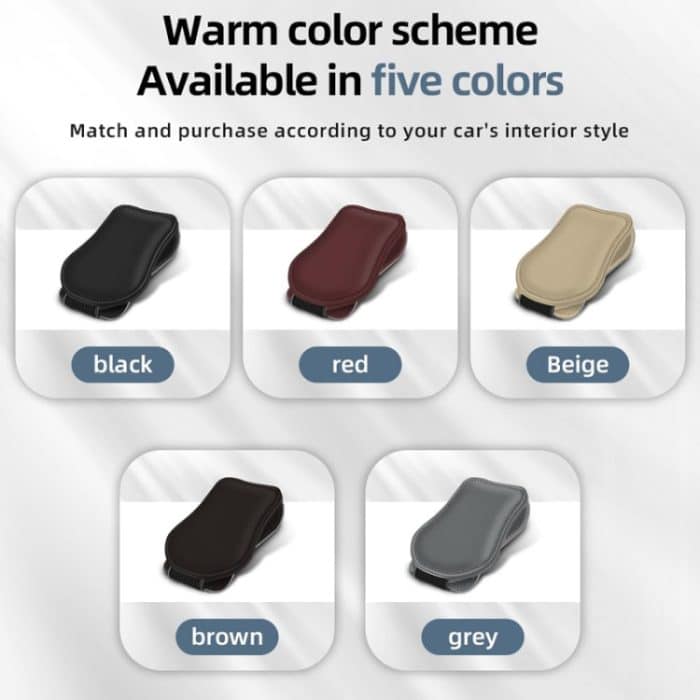 Auto Brillen Clip Auto Leder Magnetverschluss Sonnenbrille Aufbewahrungstasche – Bild 4