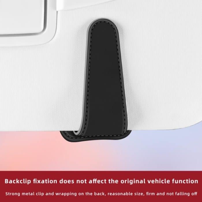Auto Brillen Clip Auto Leder Magnetverschluss Sonnenbrille Aufbewahrungstasche – Bild 9