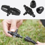 5 stücke 8/11 Zu 4/7 Reduzierung 3 Weg Tropf Bewässerung Armaturen Gartenarbeit Schlauch Micro Spray Fitting – Bild 4