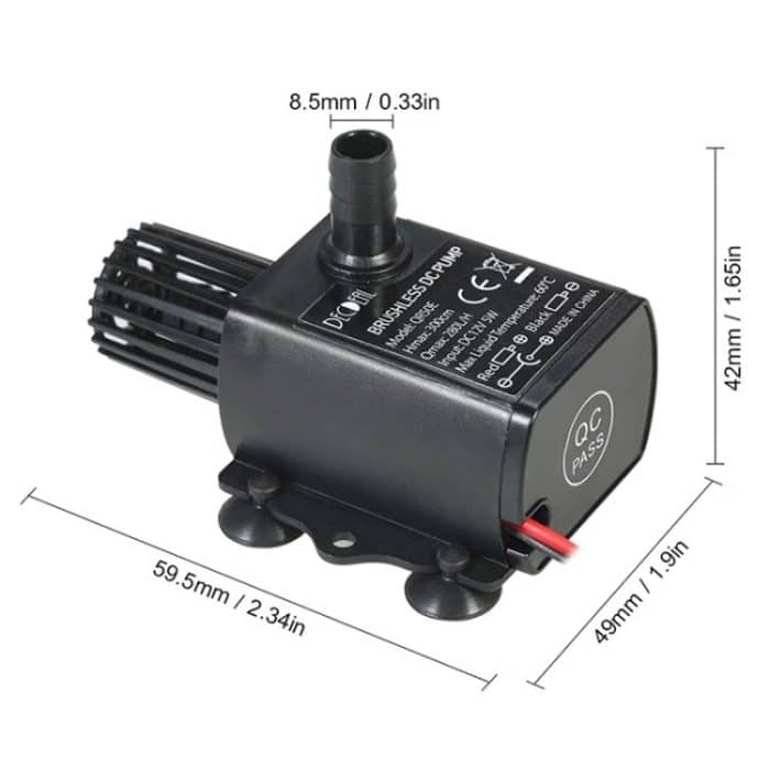 DC12V Solar Micro Brushless Kaltwasser-Umwälzpumpe für Brunnen, QR50E – Bild 3