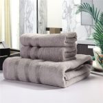 3 teile/satz Weiche & Plüsch Handtuch Set Bambus Faser Baumwolle Bad Handtuch Waschlappen Für Badezimmer