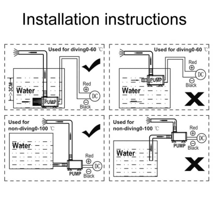 DC12V Solar Micro Brushless Kaltwasser-Umwälzpumpe für Brunnen, QR50C – Bild 5