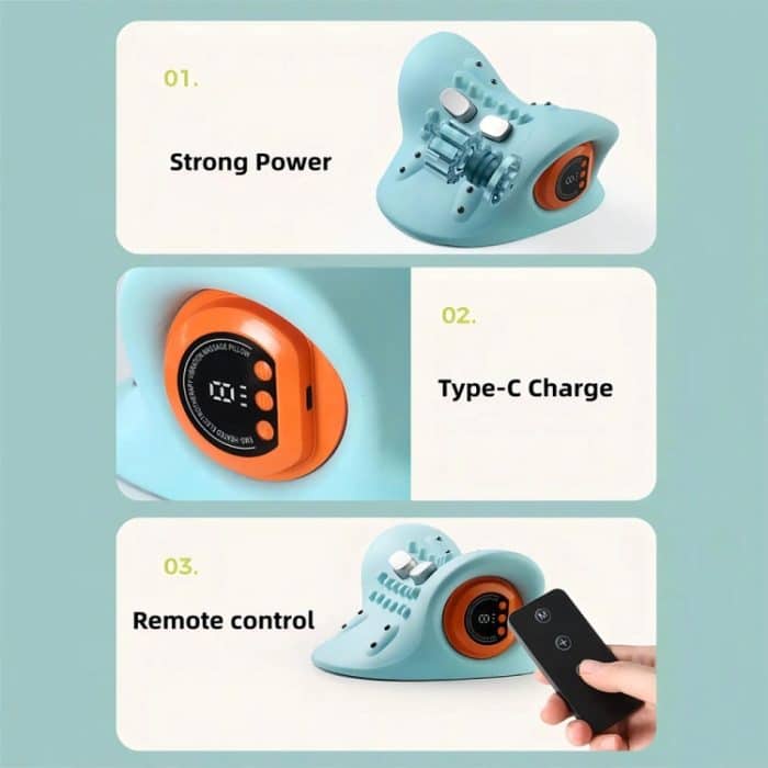 JJ-001 EMS Hot Compress Pulse Multifunktionales Schulter- und Nackenmassagegerät – Bild 11