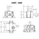 DC12V Solar Micro Brushless Kaltwasser-Umwälzpumpe für Brunnen, QR30E – Bild 4
