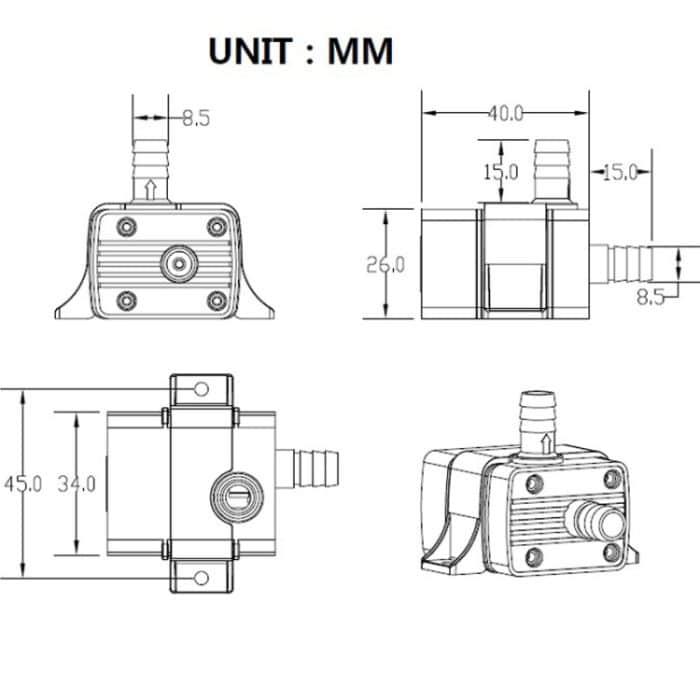 DC12V Solar Micro Brushless Kaltwasser-Umwälzpumpe für Brunnen, QR30E – Bild 4
