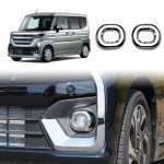 Für 2024 Suzuki Spacia Custom MK04 Serie Rechtslenker Nebelscheinwerferabdeckung Galvanikrahmen – Bild 3