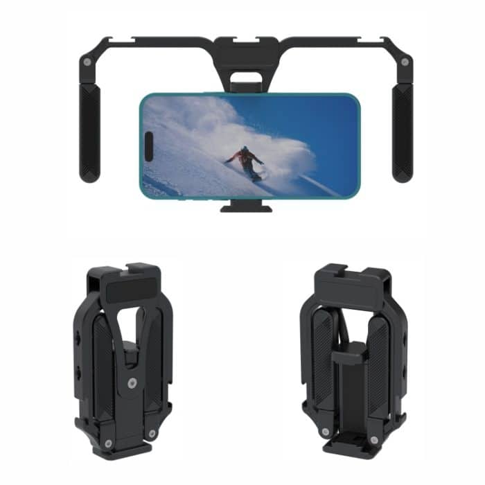 Universal Handy Gimbal Griff Stabilisator Aluminium Legierung Klapp Kaninchen Käfig – Bild 3