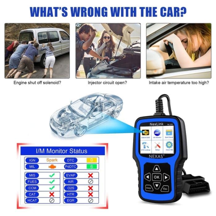 Nexas NL101 Universal OBD2 Scanner Diagnosetool & Batterietester mit OBDII – Bild 8