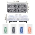 3D Hund geformt Haushalt Silikon Eisform Bar Eisherstellung Box – Bild 3