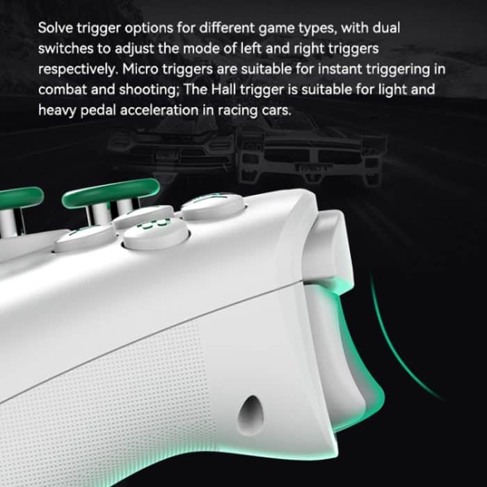 Z03 Kabelloser Bluetooth-Gamecontroller für Switch / IOS / Android / PC / PS3 / PS4, Star White+Bracket – Bild 6