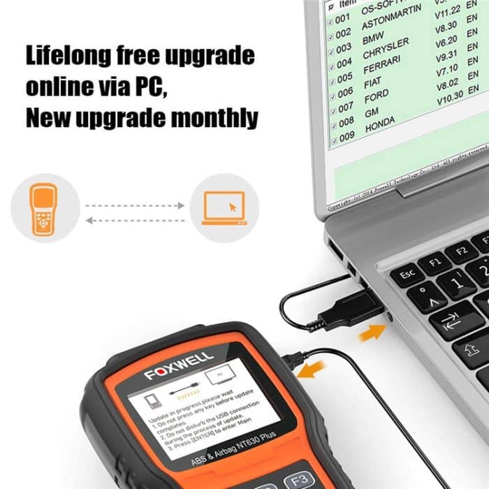 Foxwell NT630 Plus OBD2 Scanner SRS ABS Codeleser SAS Öl EPB Reset Diagnose – Bild 9