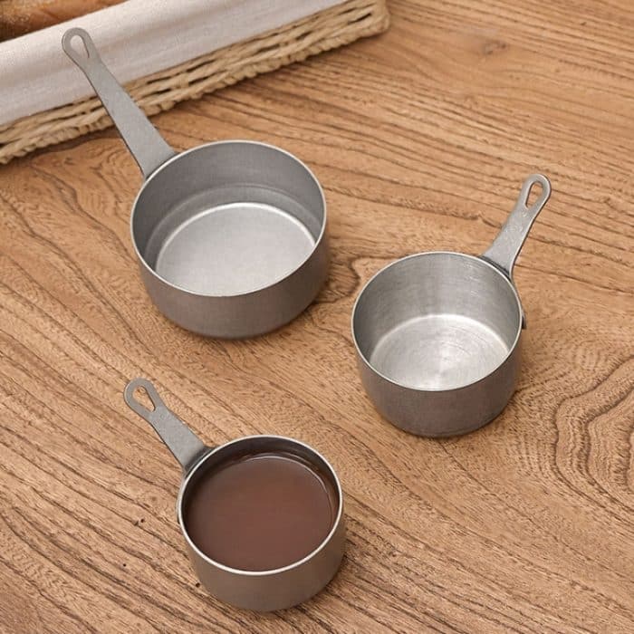 Haushalt 304 Edelstahl Abgabe Tasse Küche Steak Sauce Schüssel, Small, Medium, Large – Bild 3