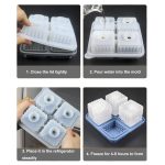 Bar Hause Backen Silikon Eisform Whisky Eis Box, Pink Square, Green Square, Dark Blue Square, Gray Square, Pink Round, Green Round, Dark Blue Round, Gray Round – Bild 7