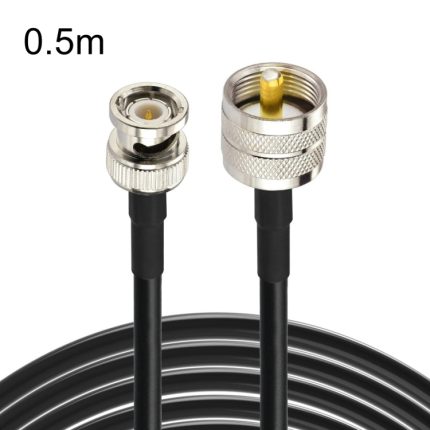 BNC-Stecker auf UHF-Stecker RG58-Adapterkabel, 0.5m, 1m, 2m, 3m, 5m