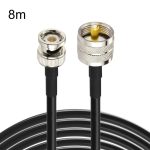 BNC-Stecker auf UHF-Stecker RG58-Adapterkabel, 8m, 10m