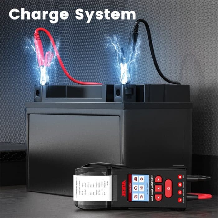 ANCEL 12V/24V Autobatterietester mit Drucker, Batterieleistung, CCA, Innenwiderstand, Lebensdauerdetektor, BST600 – Bild 7