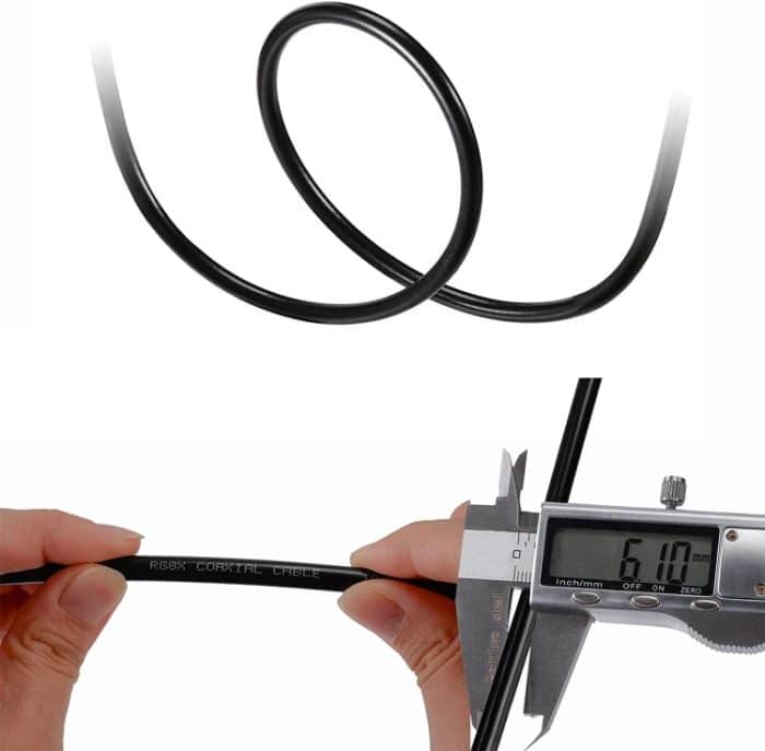 N-Stecker auf BNC-Stecker RG8X HF-Koaxialkabel, 0.5m, 1m, 2m, 3m, 5m – Bild 4