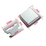 Zubehör für Sicherheitsgurte mit Ganzmetallschnalle für Flugzeuge, Square – Bild 3