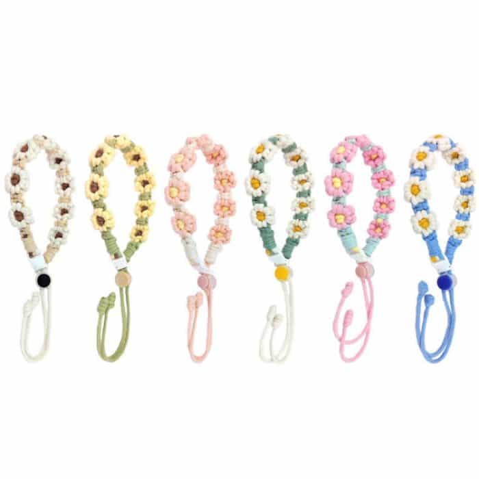 Für 8-40oz tragbare Sport-Wasserbecher Lanyard Cup Cover Handgewebte süße Daisy Becher Strap – Bild 3